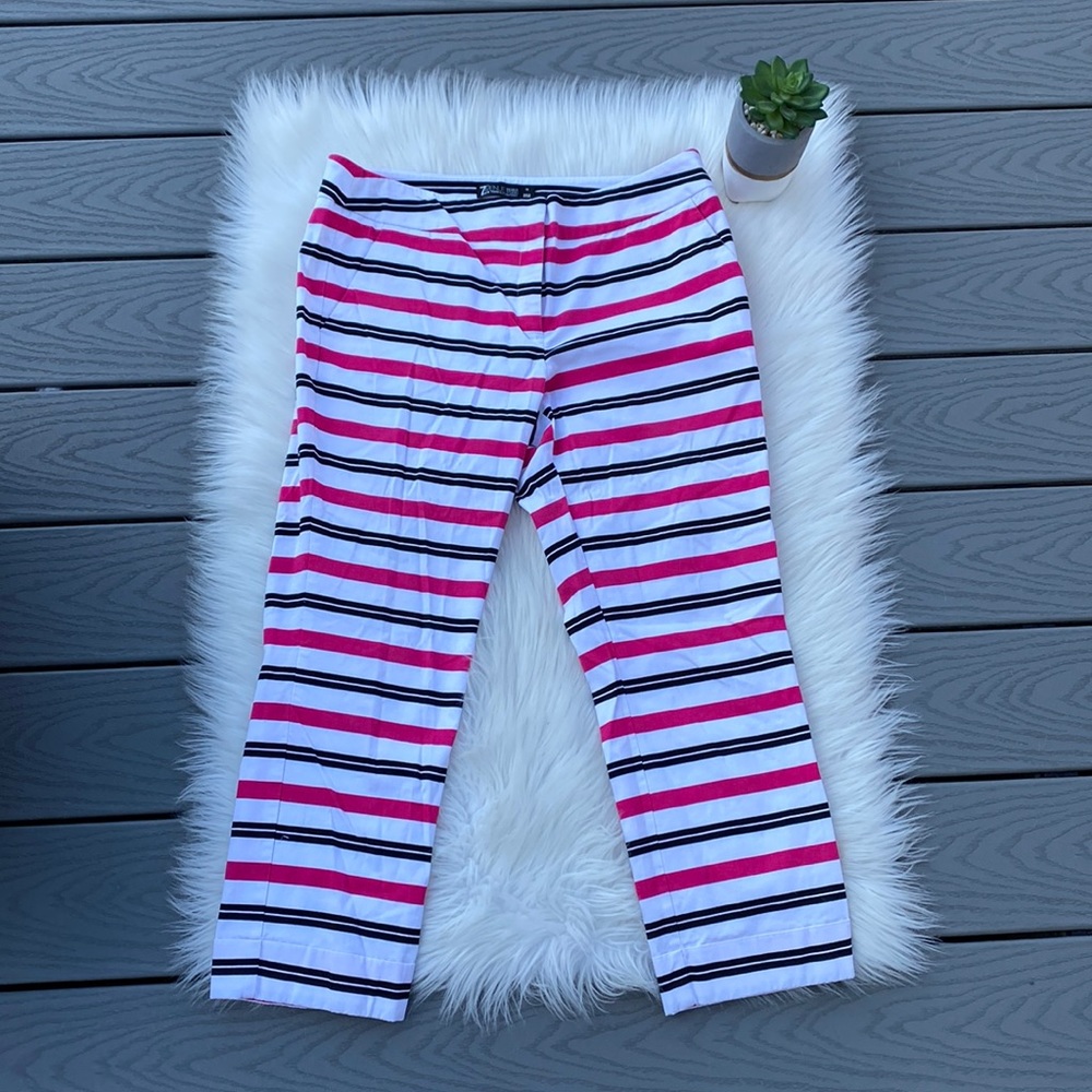 New York & Company 7th avenue striped Capri pants
